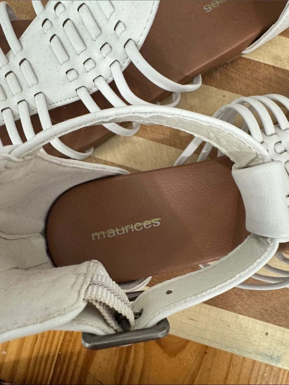 Maurices White Strappy Women’s Sandals